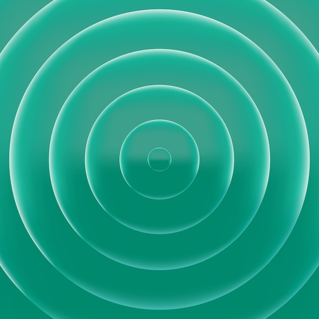 Abstract green circular background with gradient