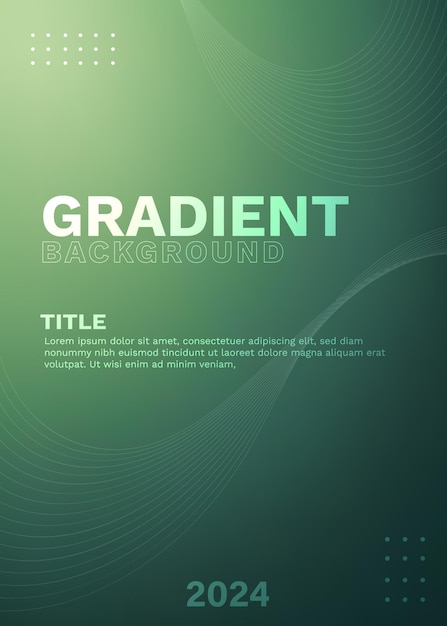 Abstract Green Gradient Texture Background