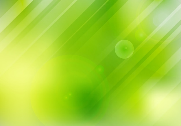 Abstract green nature blurred background with lighting.