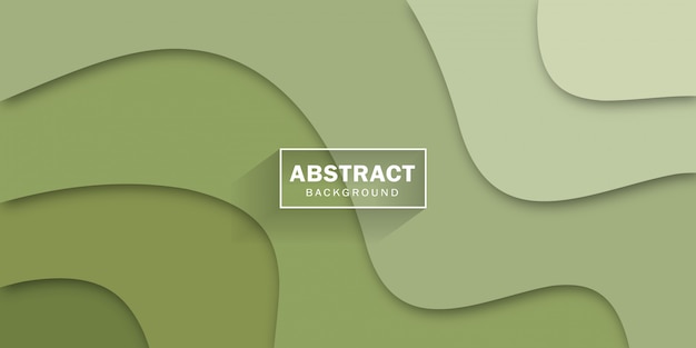 Abstract green shapes for poster and banner design.