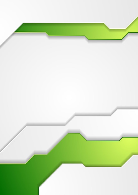 Abstract green tech corporate flyer background