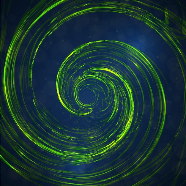 Abstract green wave background