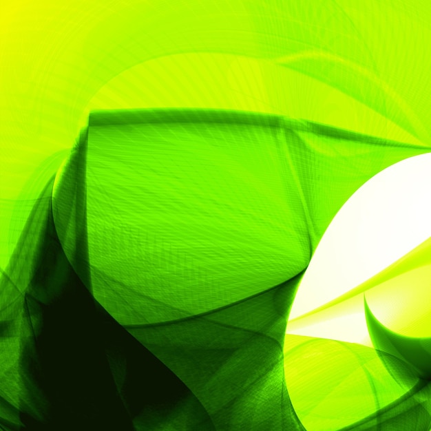 Abstract green wave background