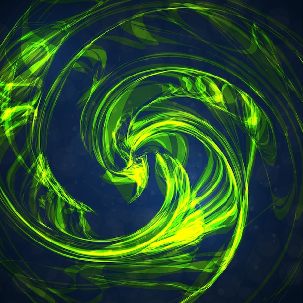 Abstract green wave background