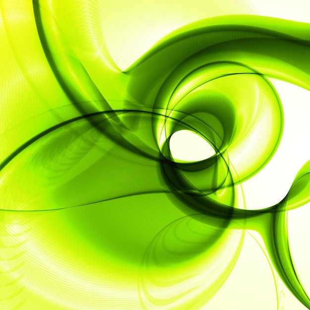 Abstract green wave background