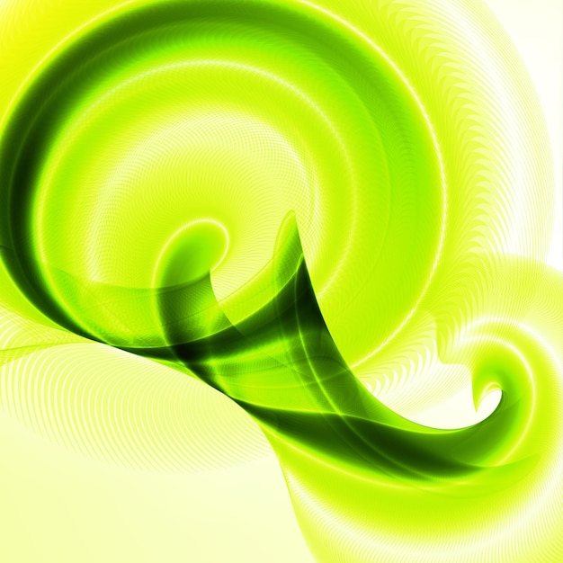 Abstract green wave background