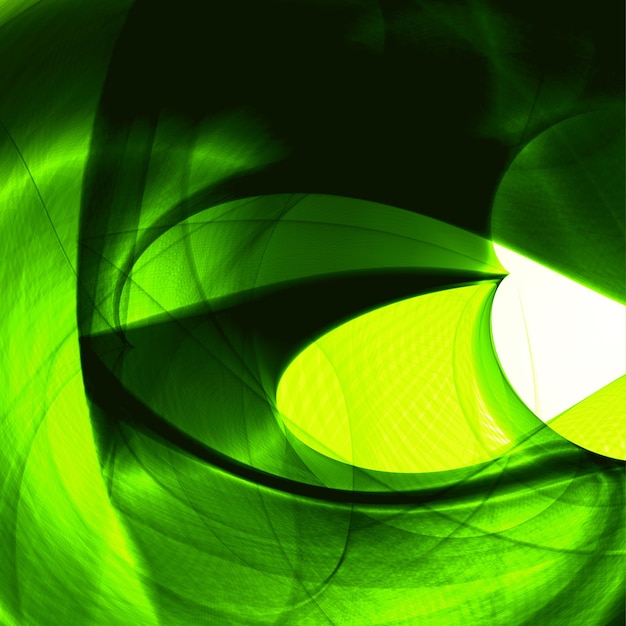 Abstract green wave background