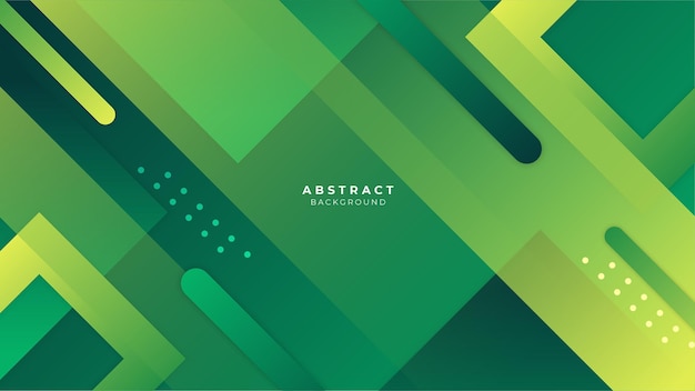 Abstract green and yellow geometric background with copy space