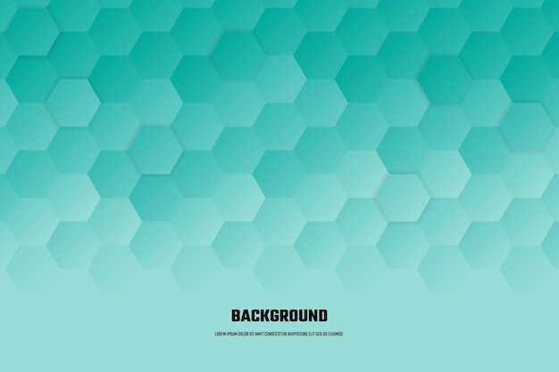 Abstract grey hexagon background vector design