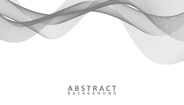 Abstract grey and white waves background