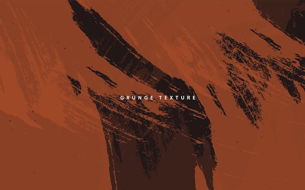 Abstract grunge black orange color background vector