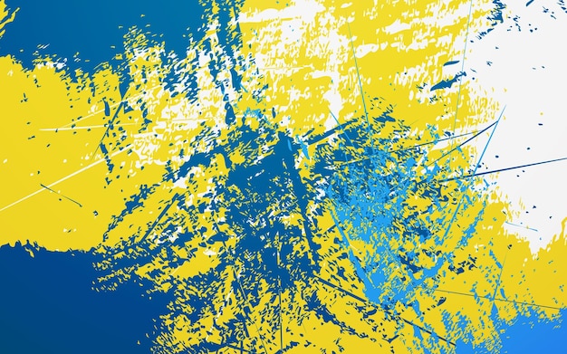 Abstract grunge texture blue and yellow background