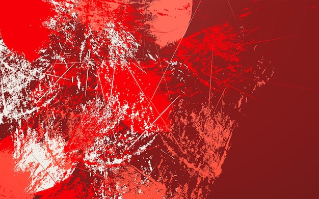 Vector abstract grunge texture red and white colors background