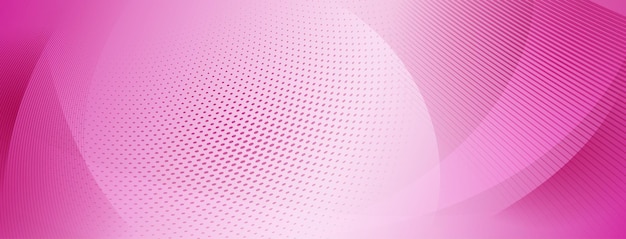 Abstract halftone background of small dots and wavy lines in pink colors