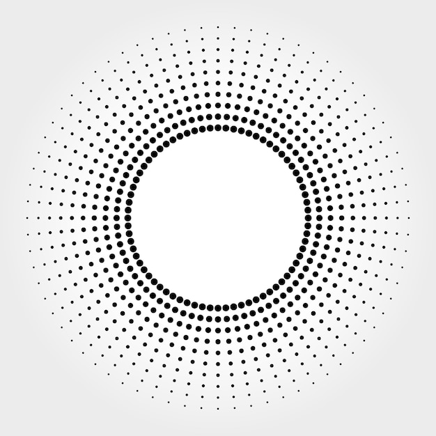 Abstract Halftone Dots Background