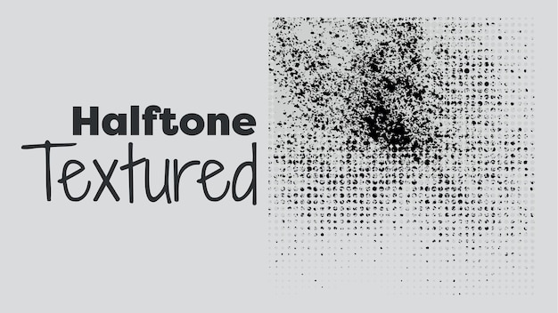 Vector abstract halftone dotted background grunge effect vector texture