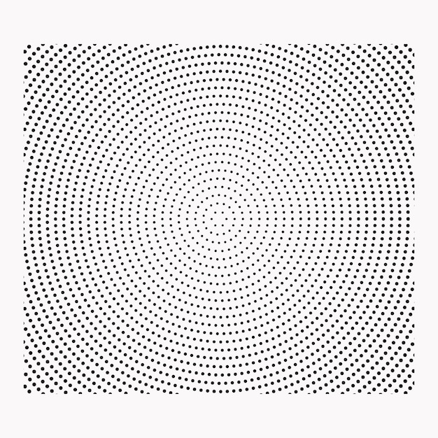 Abstract halftone dotted background. Monochrome pattern with dot and circles.