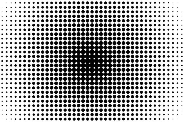 Abstract halftone pattern background Black and white Flat vector illustration