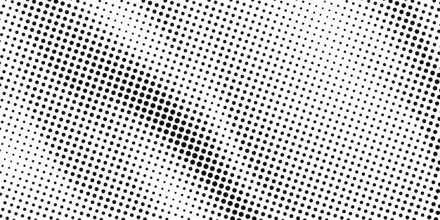 abstract Halftone vector background black and white dots shape