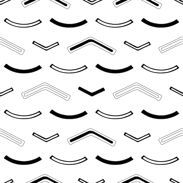 Abstract hand drawn vector seamless pattern texture Black and white wallpaper in grunge style