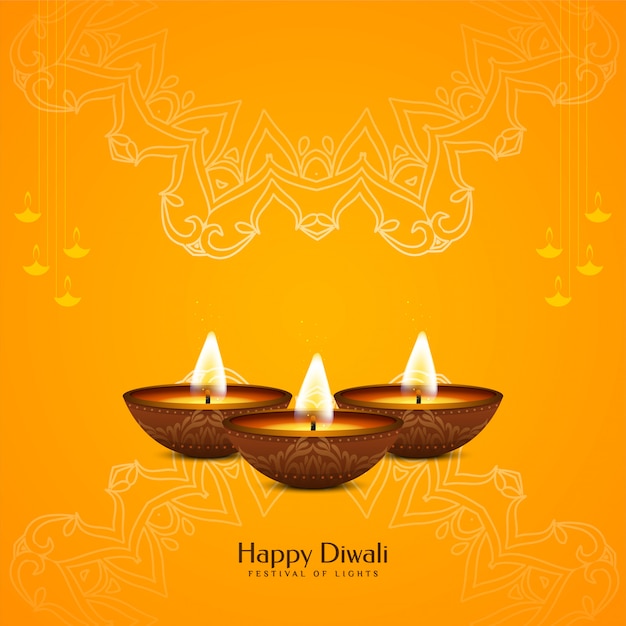 Abstract Happy Diwali elegant religious background