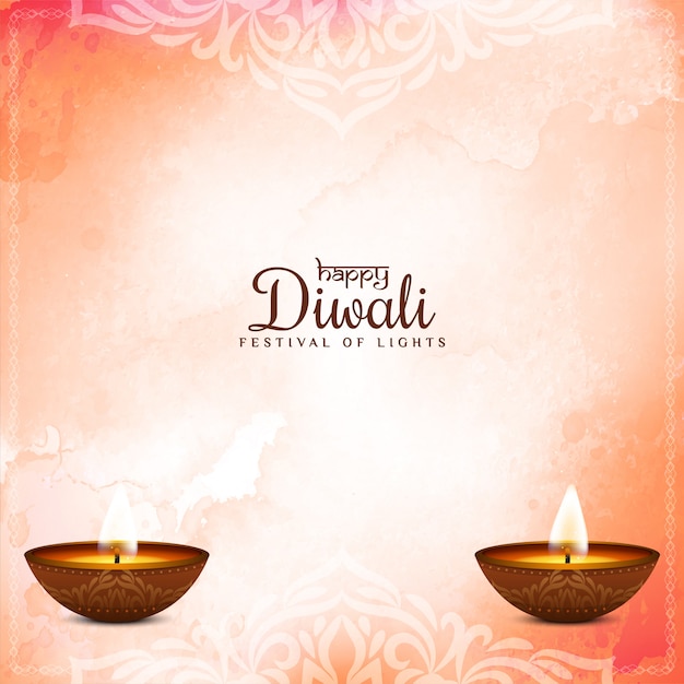 Abstract Happy Diwali festival greeting background