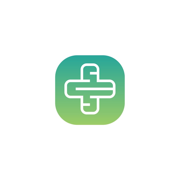 Abstract Health Cross App Logo