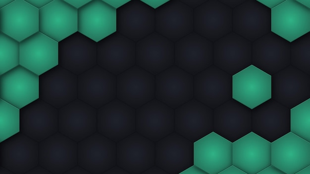 Vector abstract hexagon background