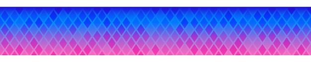 Abstract horizontal banner or background of small rhombuses in blue and purple colors