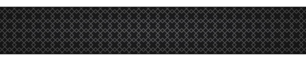 Abstract horizontal banner of intertwined small squares on black background