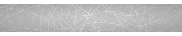 Abstract horizontal banner of randomly arranged contours of elipses on gray background