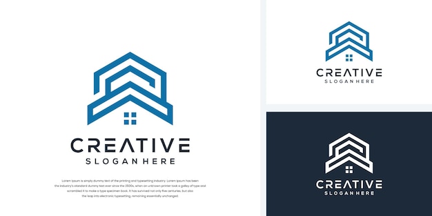 Abstract house logo template