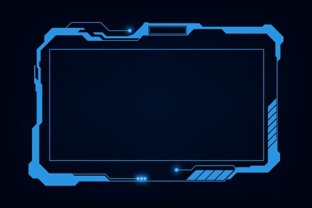 Vector abstract hud ui gui future futuristic screen system virtual design