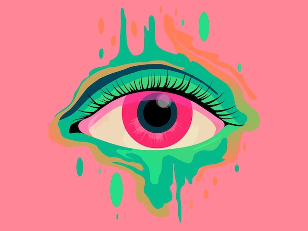 abstract human eye illustration watercolor eye Eye painting art female eye illustration