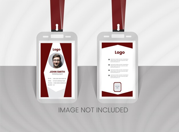 Vector abstract id cards template concept