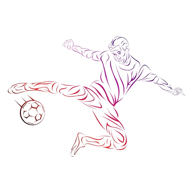 Abstract of illustration football for needs design pamphlet