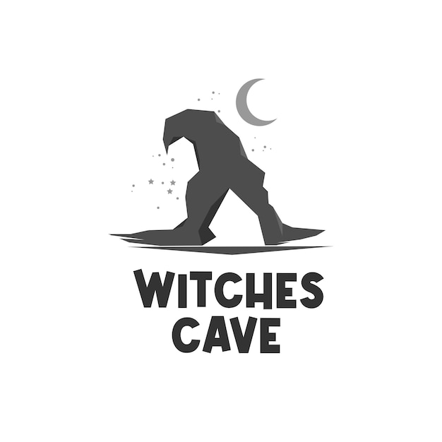 Abstract Illustration of a Witch Hat Shaped Cave