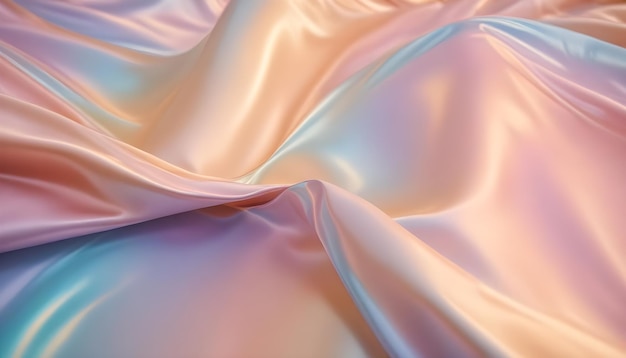 Vector abstract image of soft pastelcolored flowing fabric