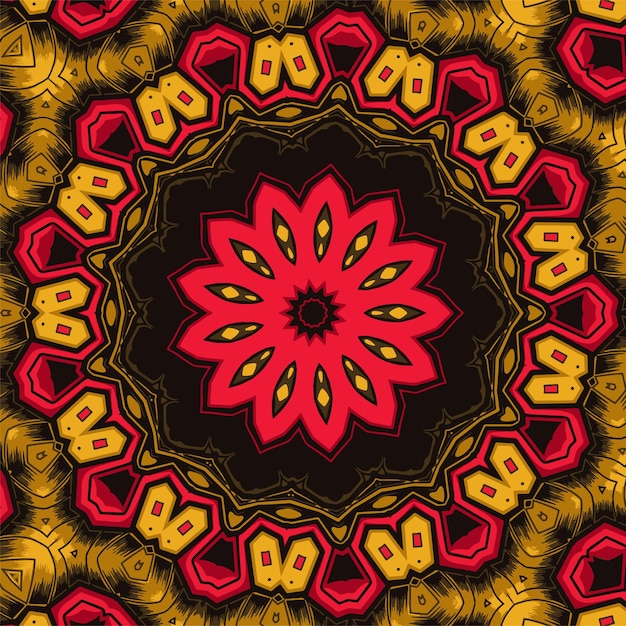 Abstract indian pattern with mandalas vector background