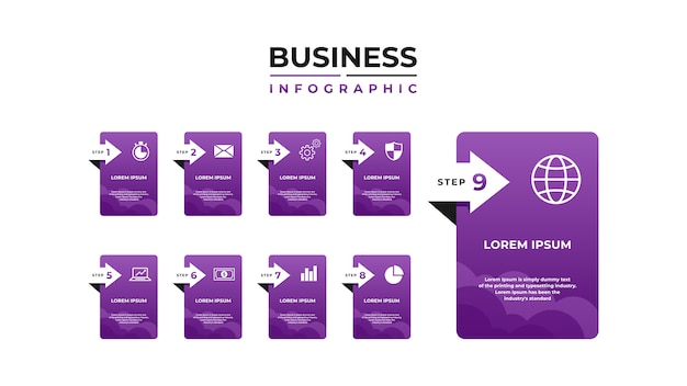 Abstract infographics number options template.