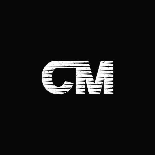 Abstract Initial Letter CM Logo applied for Company Name logo design inspiration