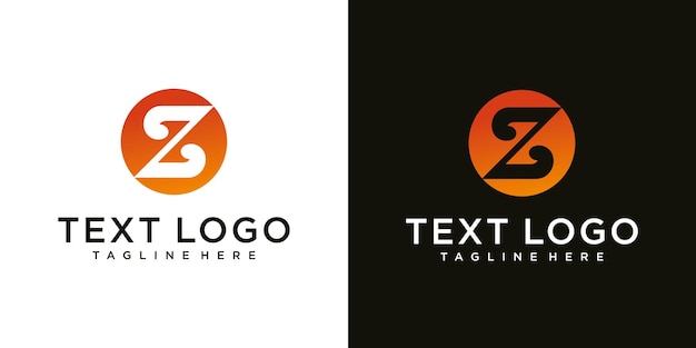 Abstract initial letter z minimal logo design templat