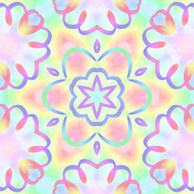 Abstract kaleidoscope background Beautiful kaleidoscope seamless pattern Multicolor mosaic texture Seamless kaleidoscope texture Unique kaleidoscope design