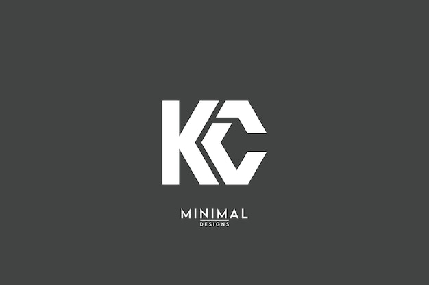 Abstract KC CK K C Letters Logo Monogram icon