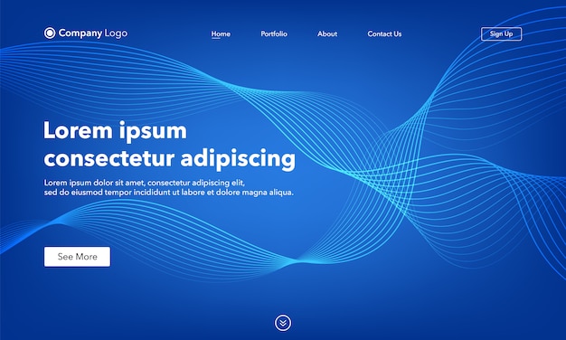 abstract Landing Page Template