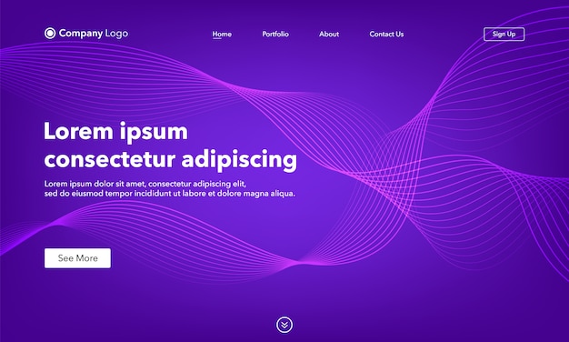 abstract Landing Page Template