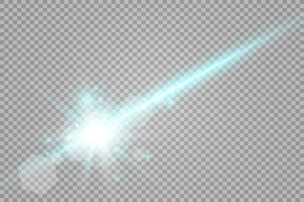 Abstract laser beam Transparent isolated on black background Vector illustration