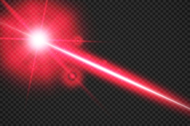 Vector abstract laser beam transparent isolated on black background vector illustration