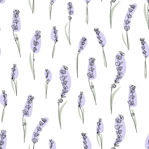 Abstract lavender pattern. Vector illustration