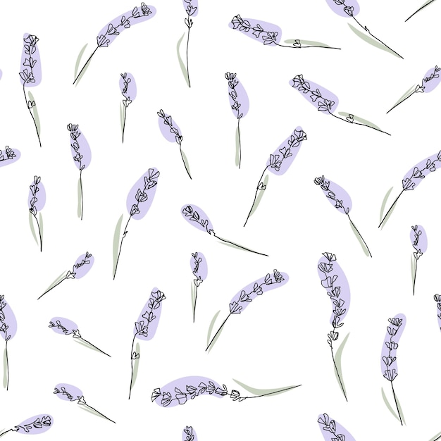 Abstract lavender pattern. Vector illustration